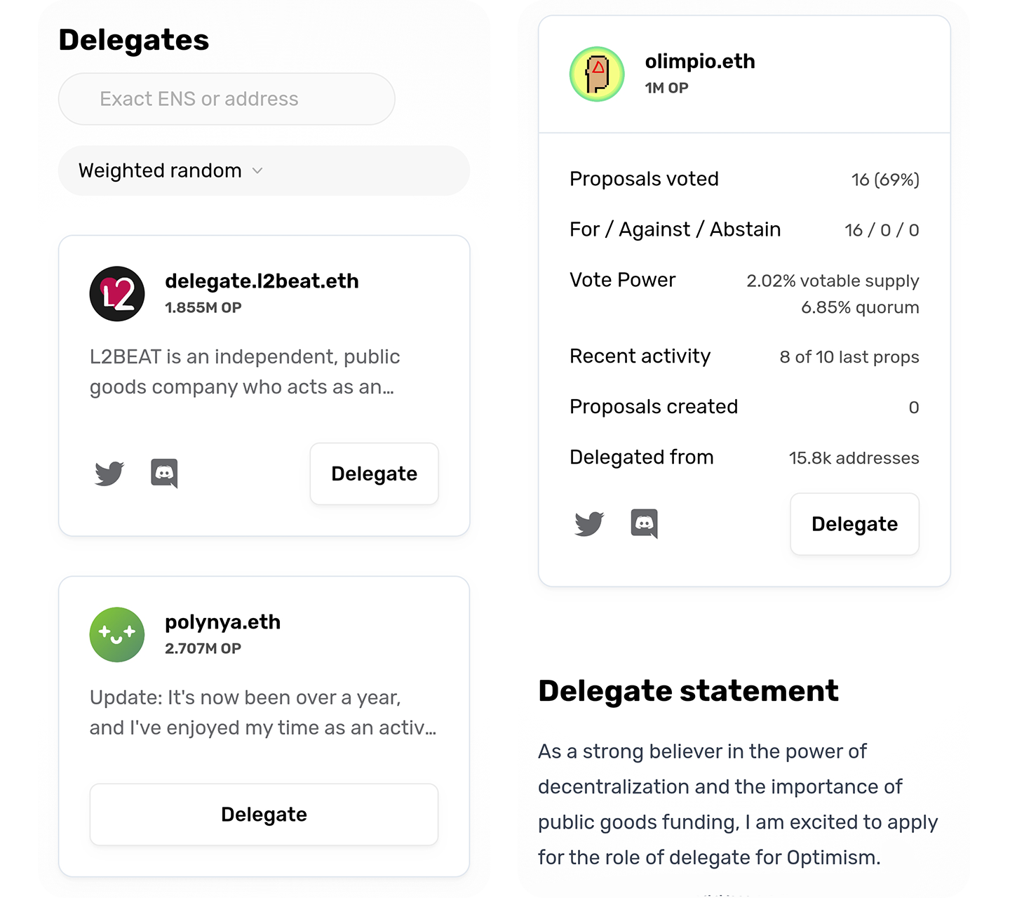 Optimismに基づく委任 | Bankless Academy
