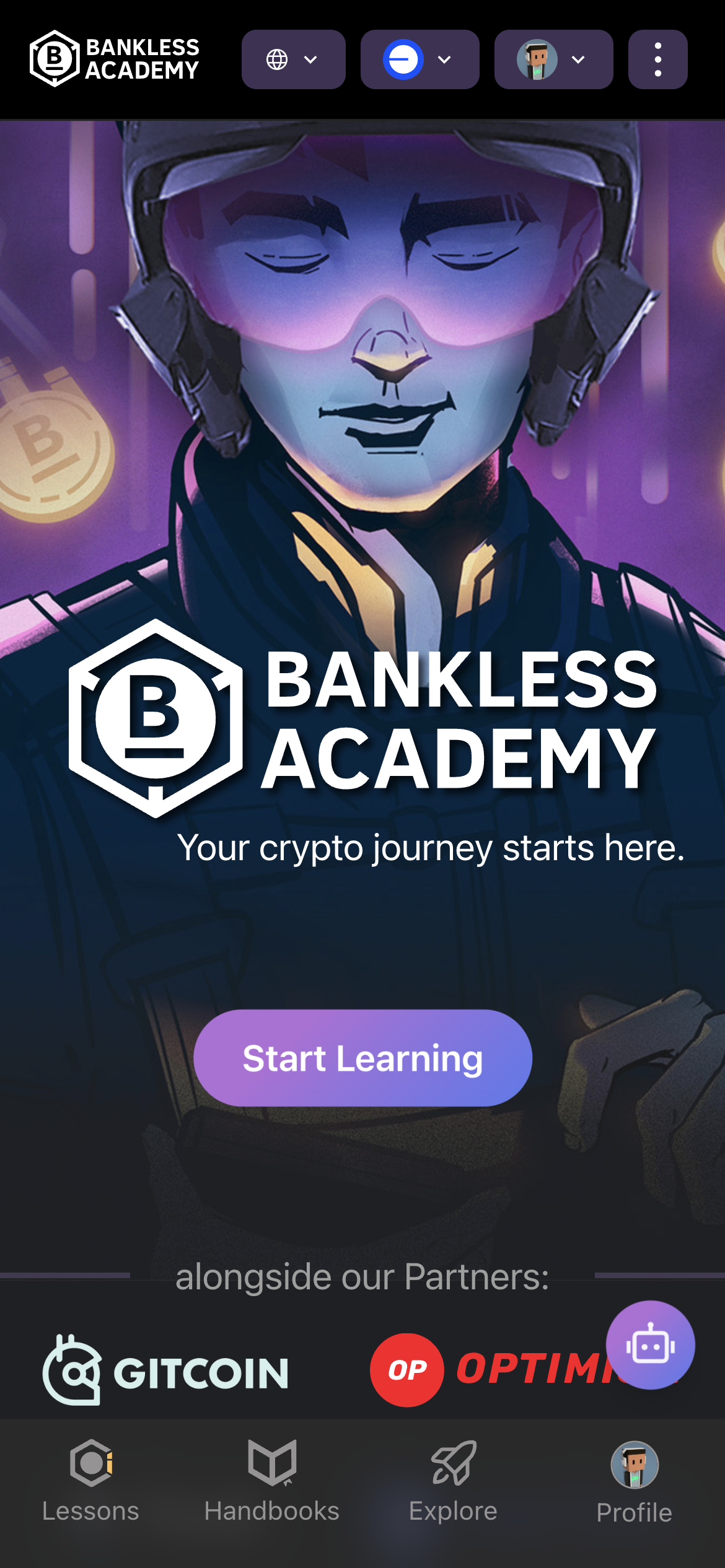 Bankless Academy - Farcaster Mini Apps screenshot