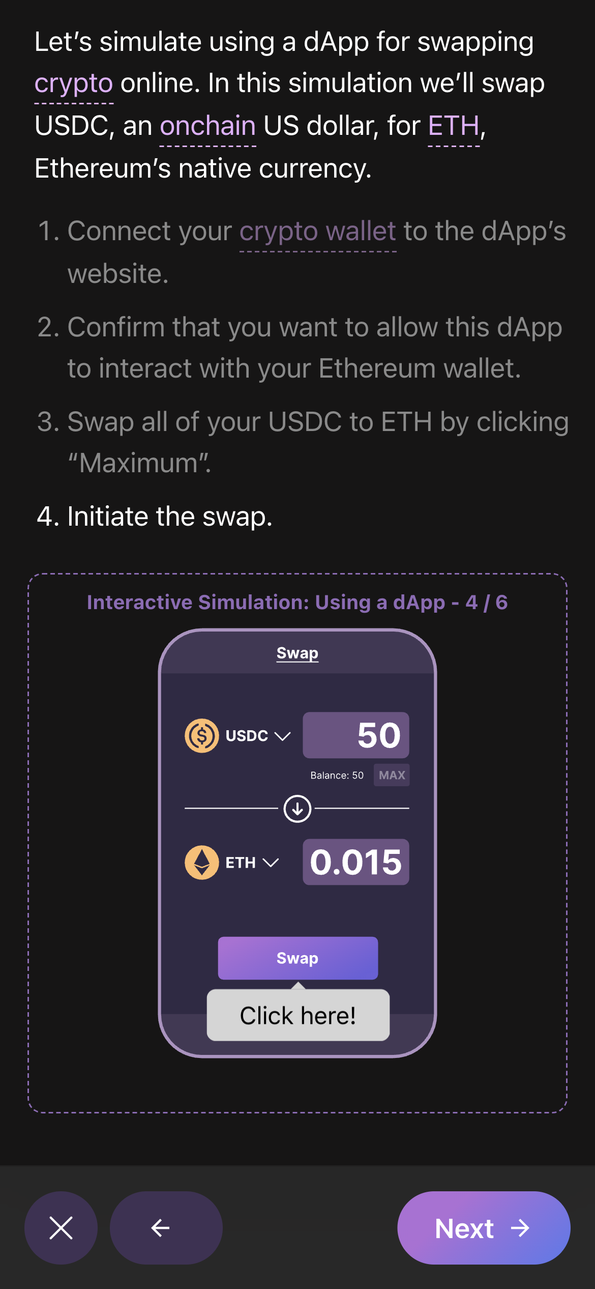 Bankless Academy - Farcaster Mini Apps screenshot